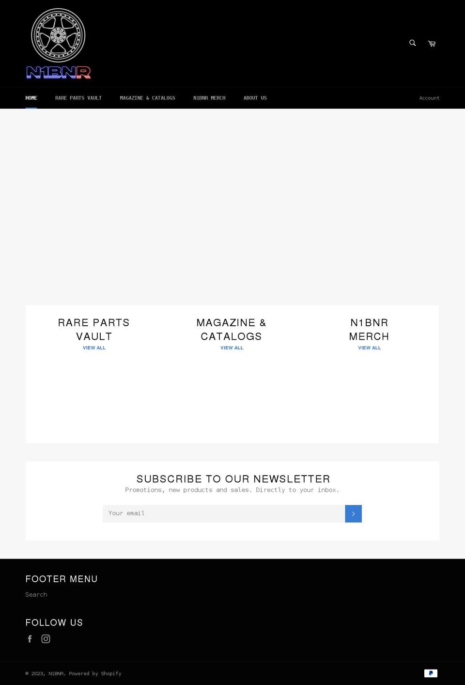 n1bnr.com shopify website screenshot