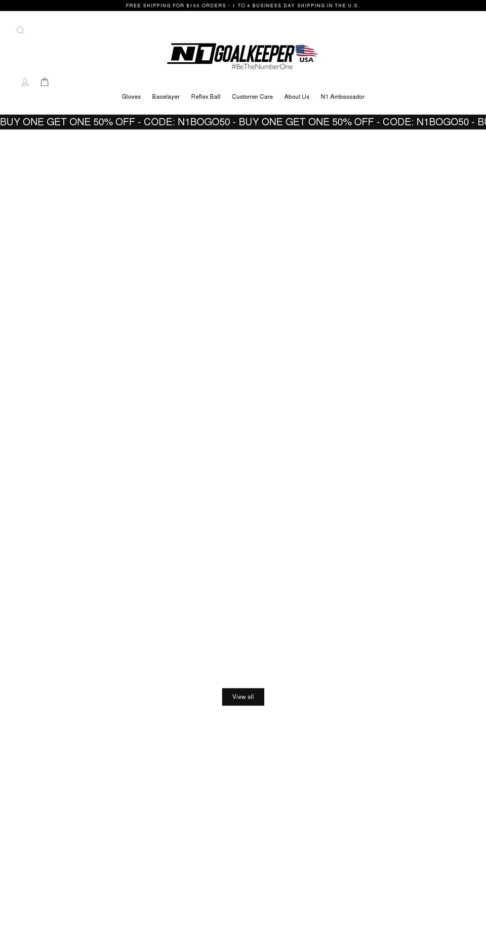 n1glovesusa.com shopify website screenshot