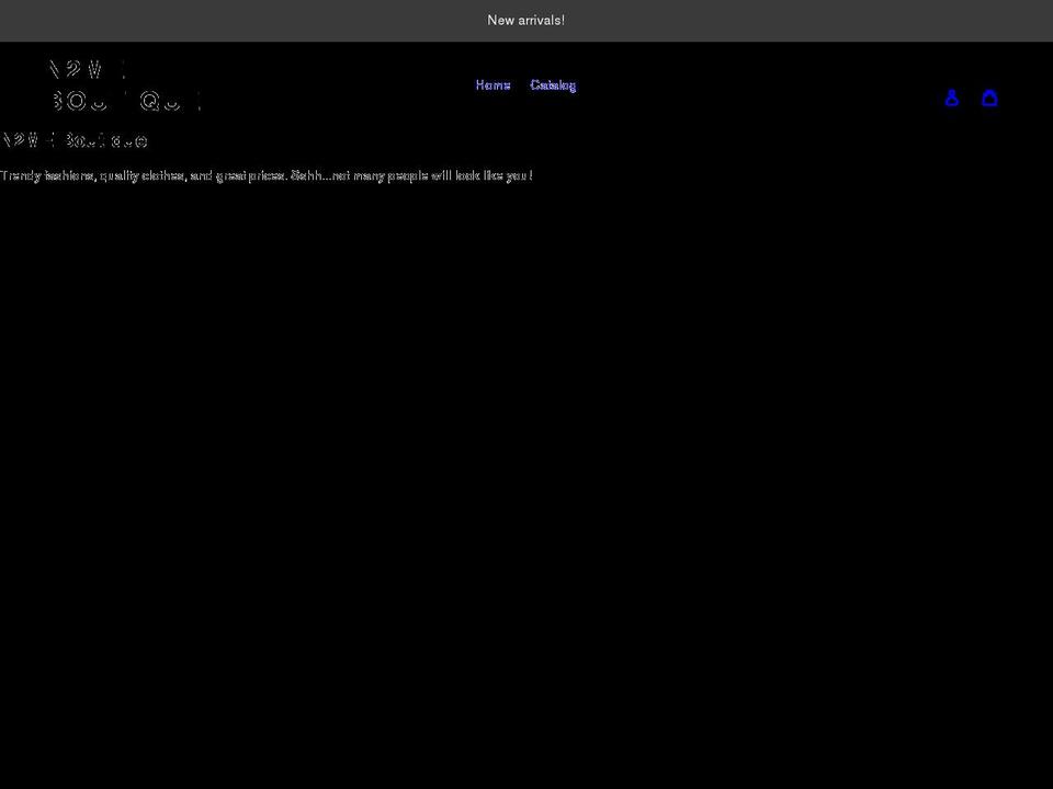 n2meboutique.com shopify website screenshot