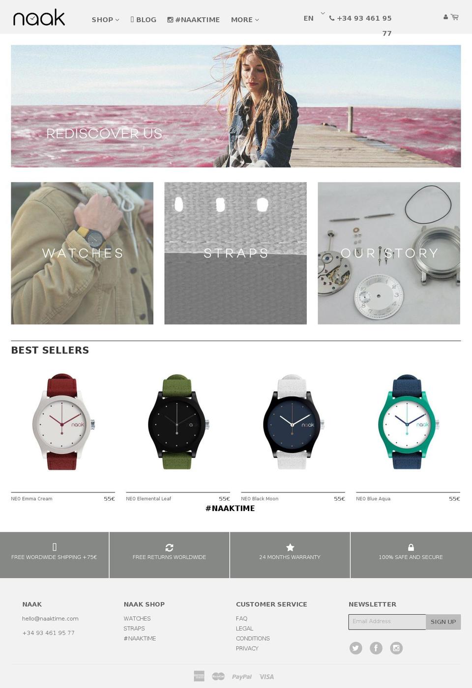 naak-time.net shopify website screenshot