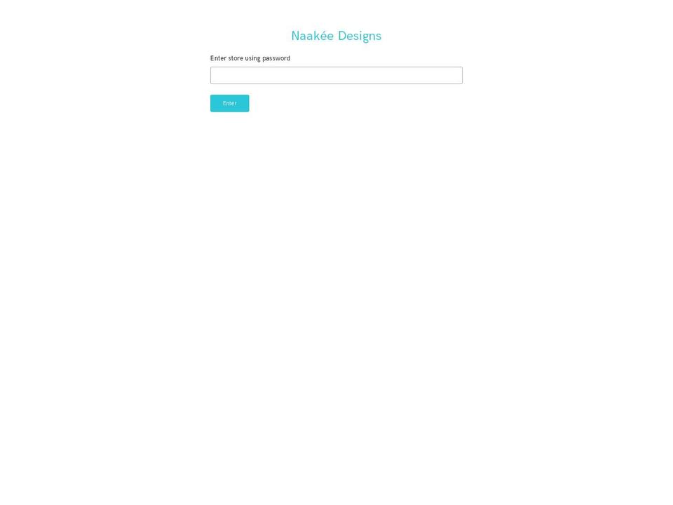 naakeedesigns.com shopify website screenshot