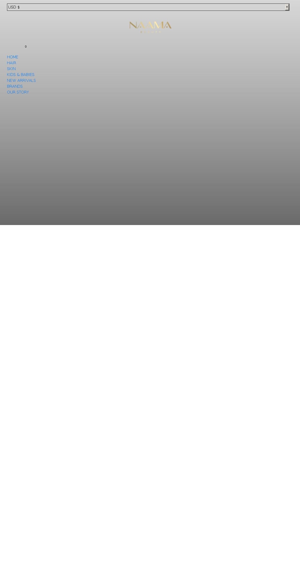 naamabeauty.com shopify website screenshot