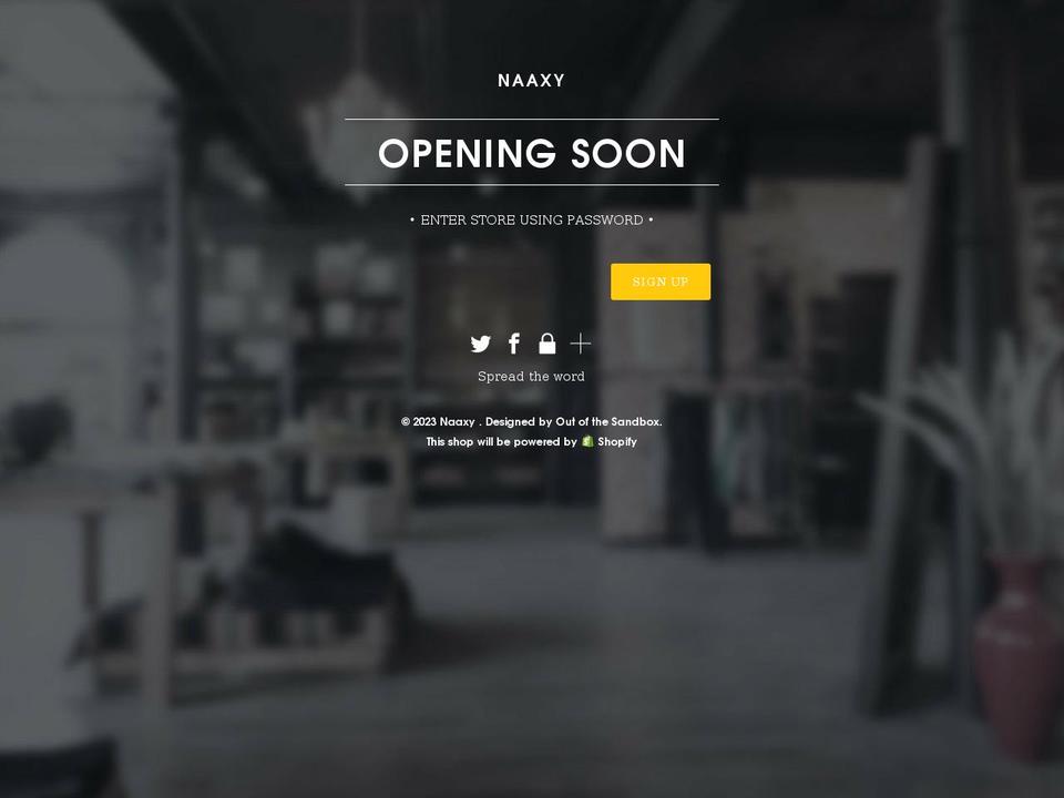 naaxy.com shopify website screenshot