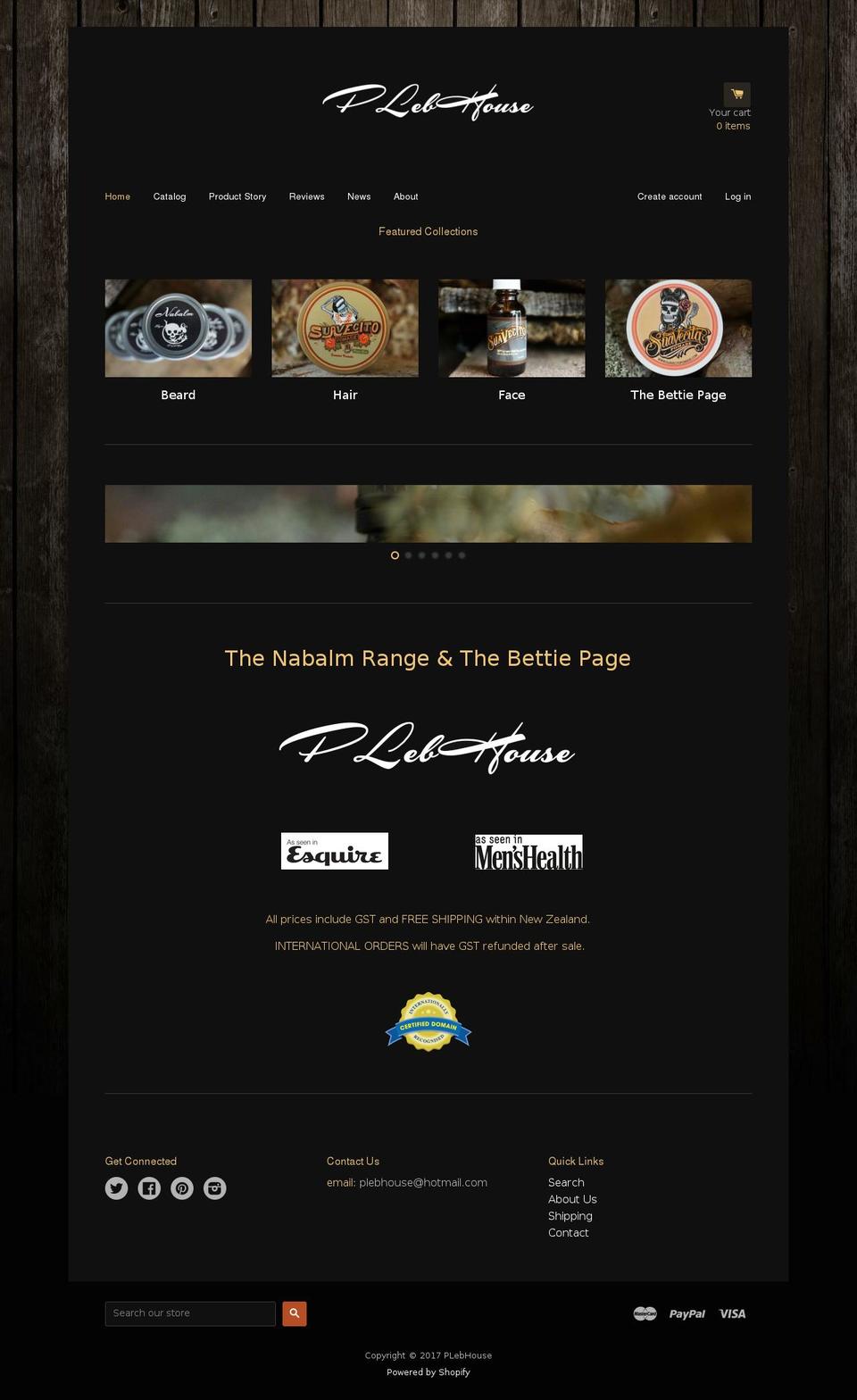 nabalm.com shopify website screenshot