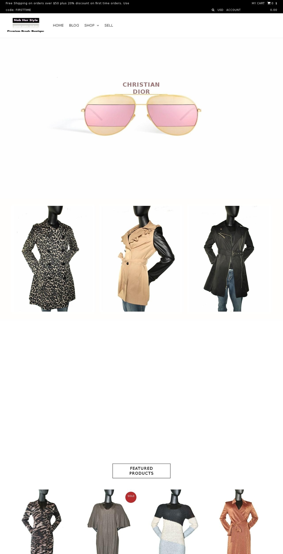 nabherstyle.com — Shopify storefront screenshot