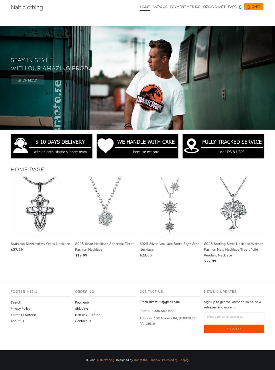 nabiclothing.com shopify website screenshot