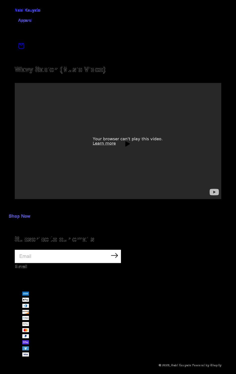 nabikouyate.com shopify website screenshot