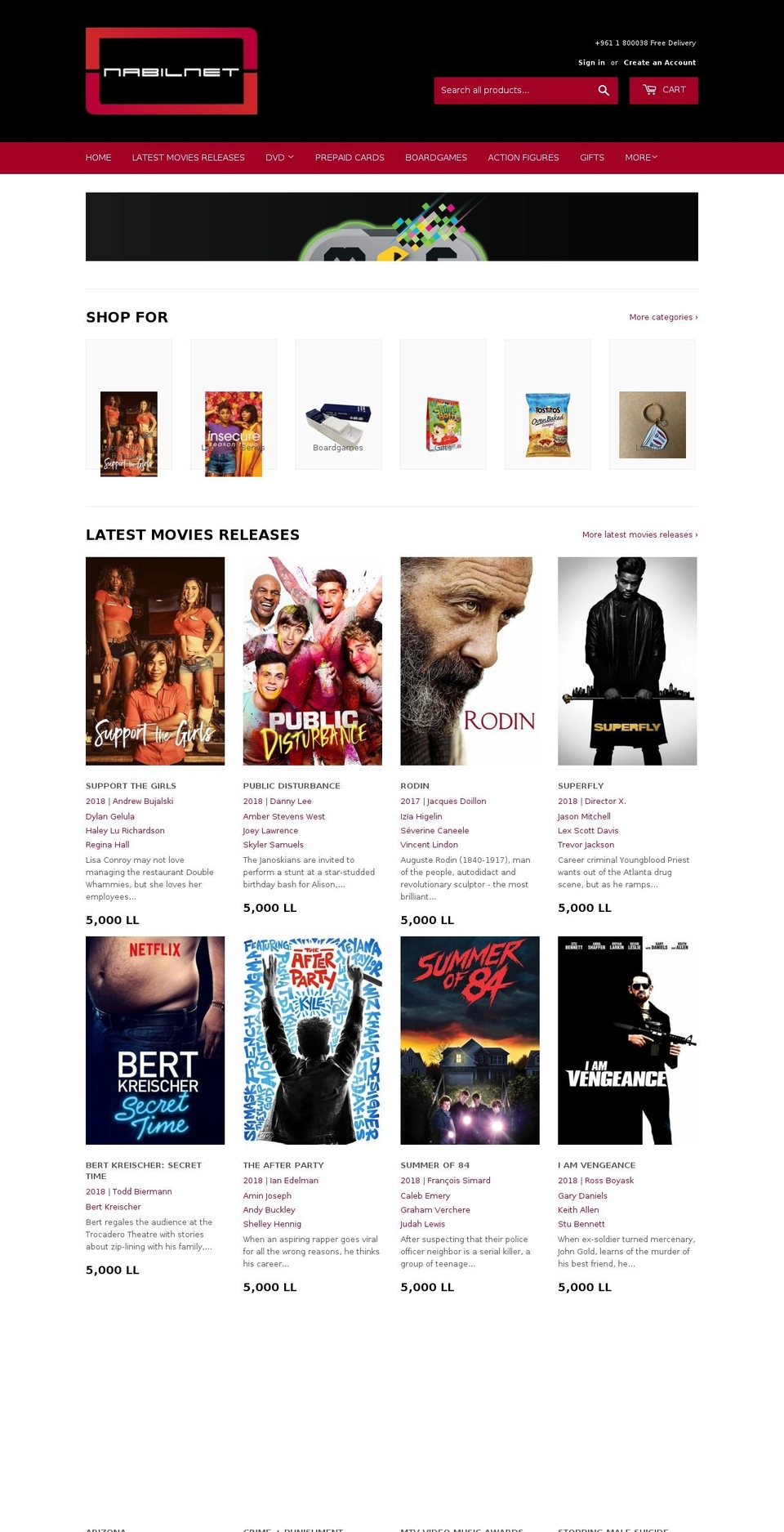 nabilnet.net shopify website screenshot
