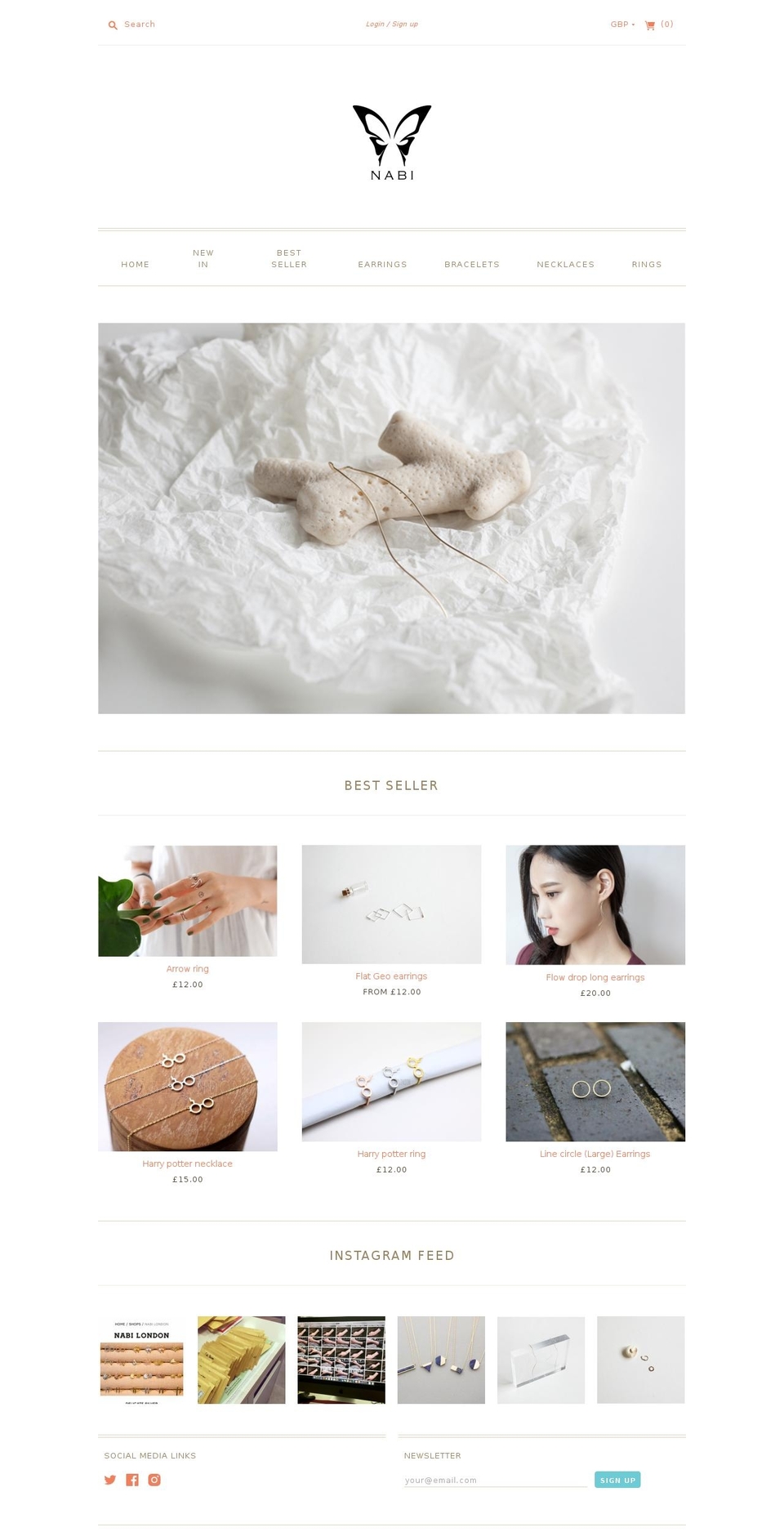 nabilondon.com shopify website screenshot
