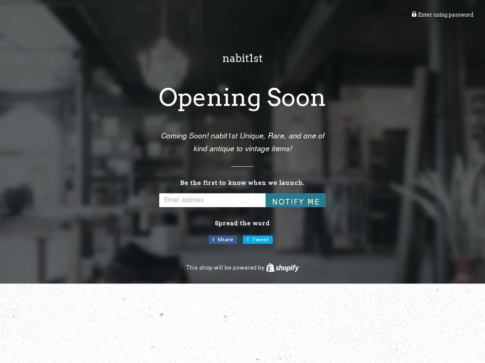 nabit1st.com — Shopify storefront screenshot