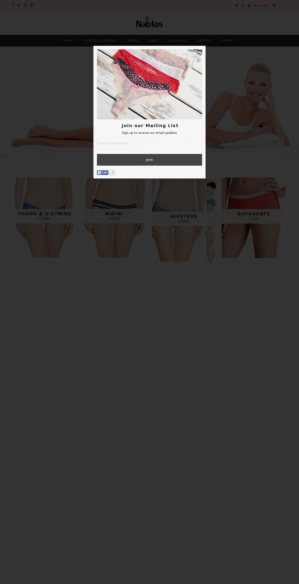 All Products Shopify theme site example nabtos.com