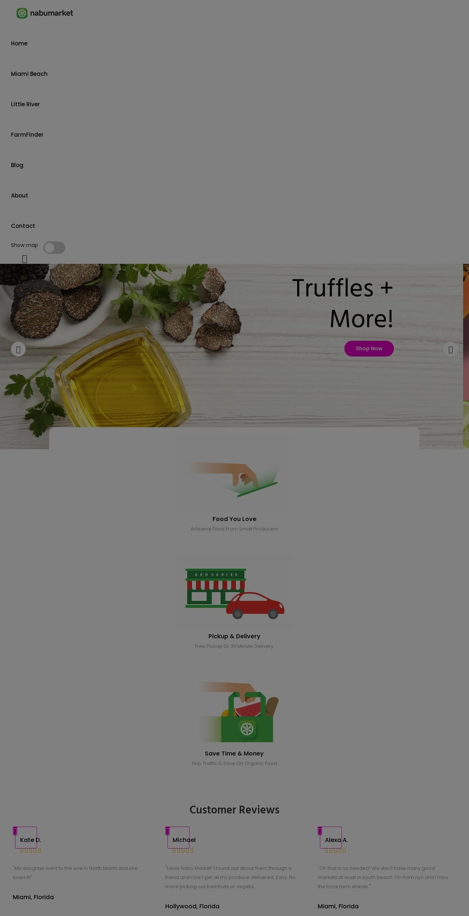 Vegist- Shopify theme site example nabumarket.com