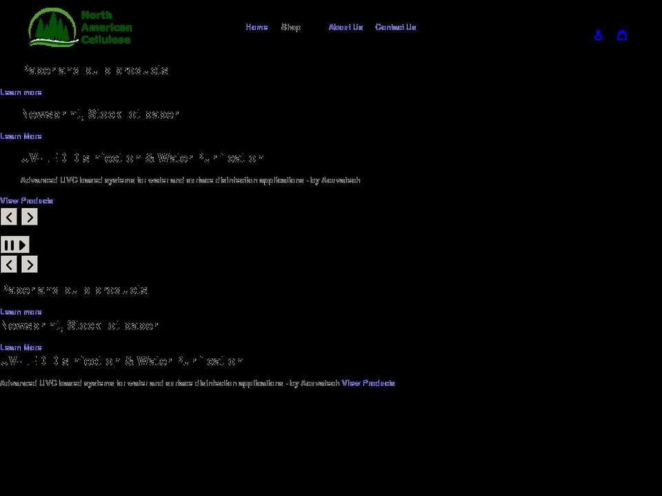 nacellulose.com shopify website screenshot