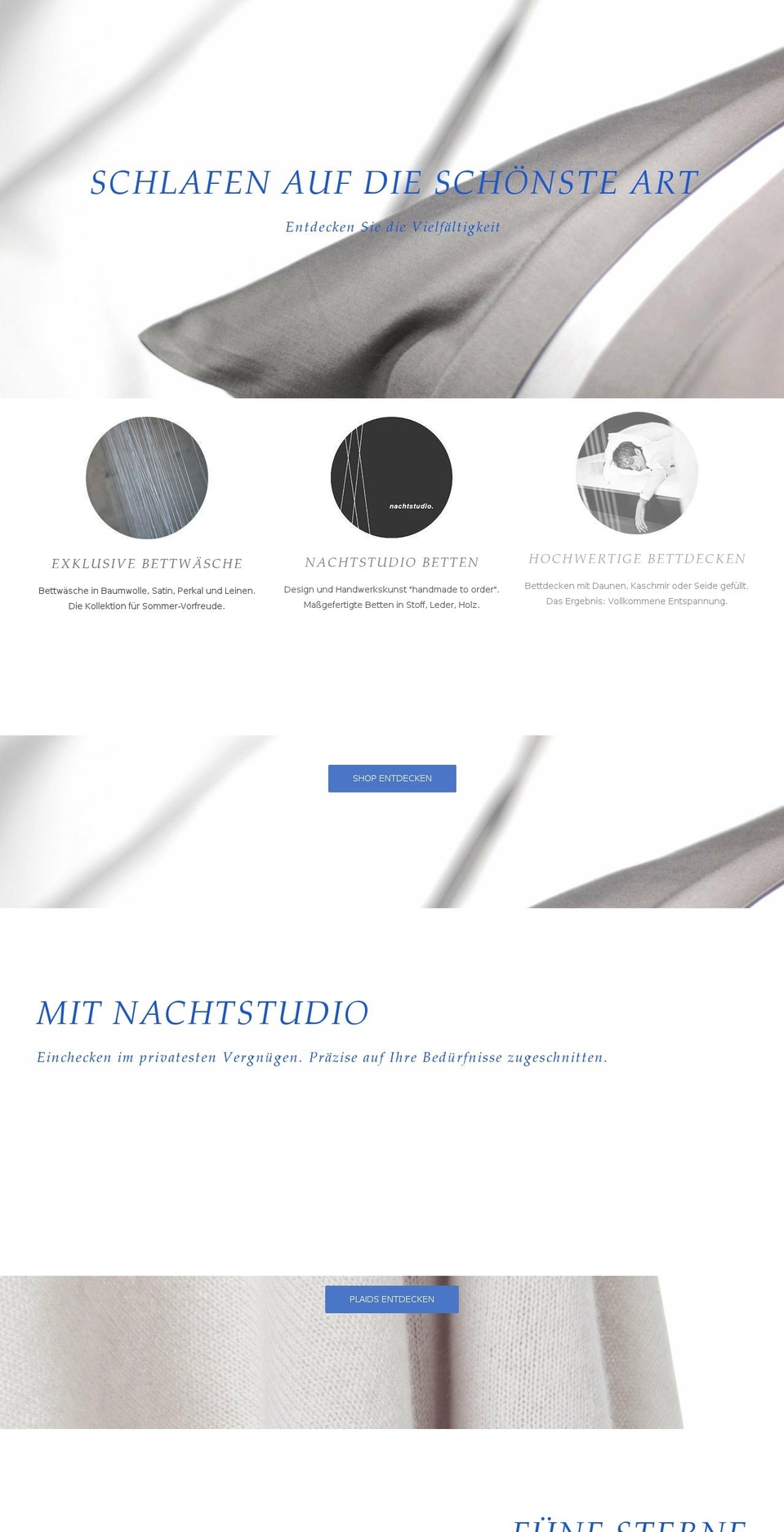 nachtstudio.com shopify website screenshot