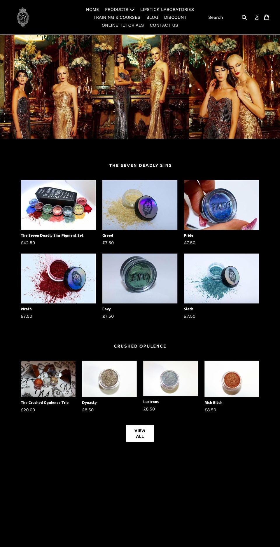 nacosmetics.co.uk shopify website screenshot