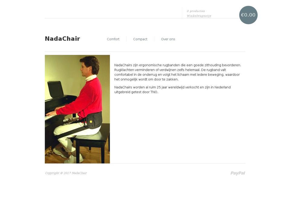 nadachair.nl shopify website screenshot