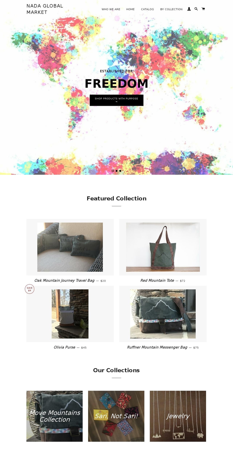 nadaglobalmarket.com — Shopify storefront screenshot