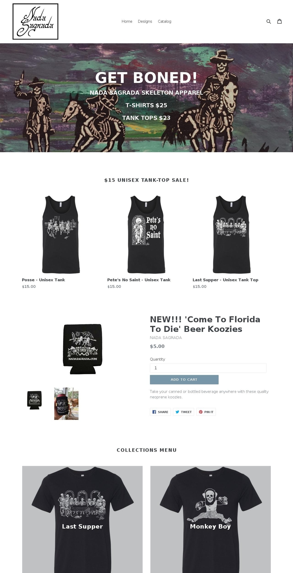 nadasagrada.com — Shopify storefront screenshot