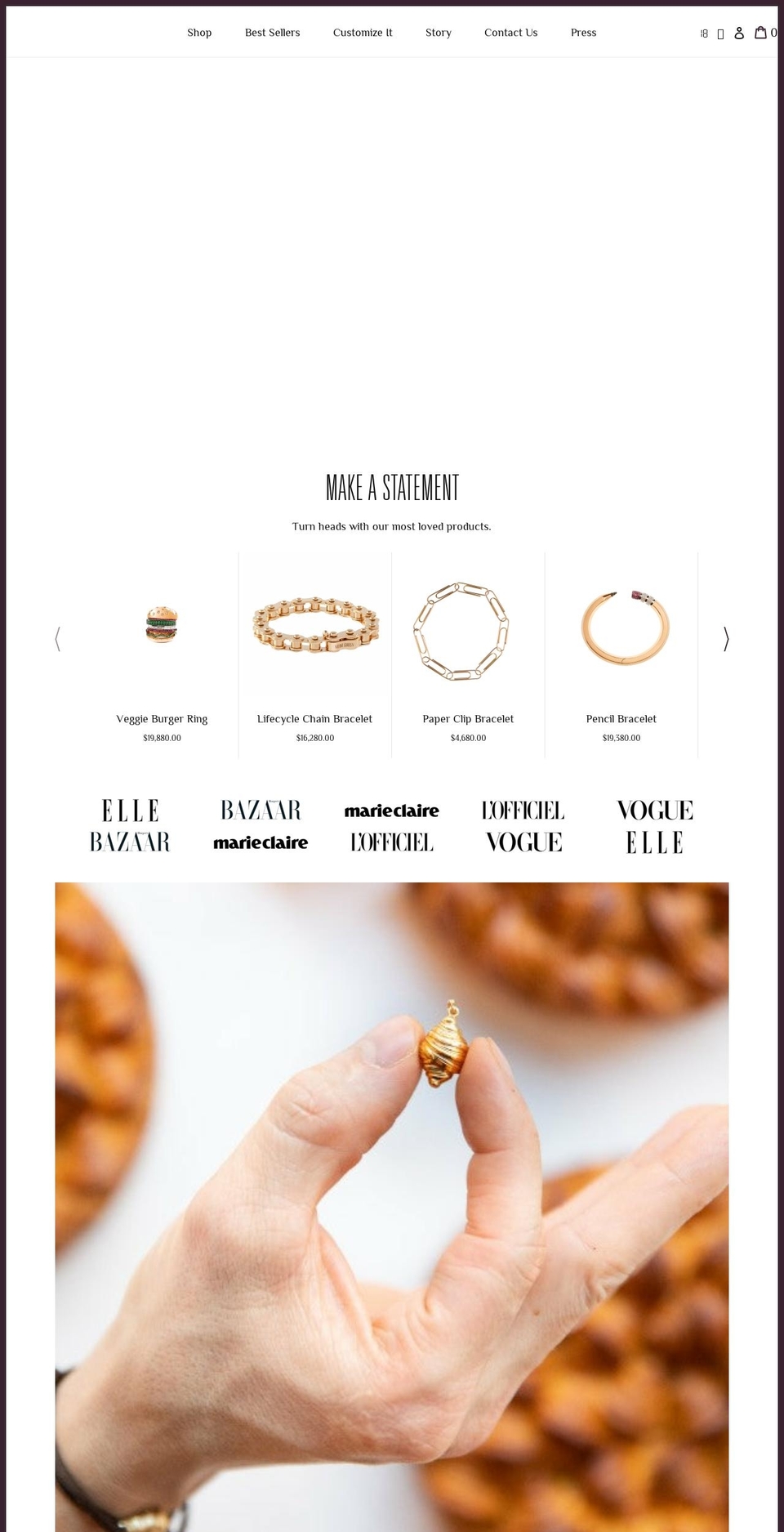 nadineghosn.com shopify website screenshot