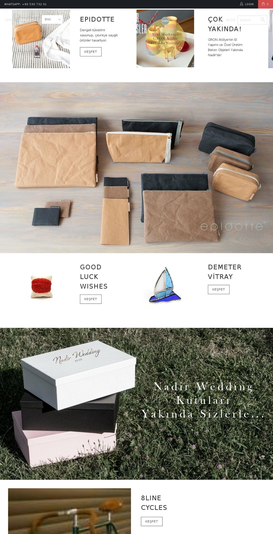 nadirisler.com — Shopify storefront screenshot