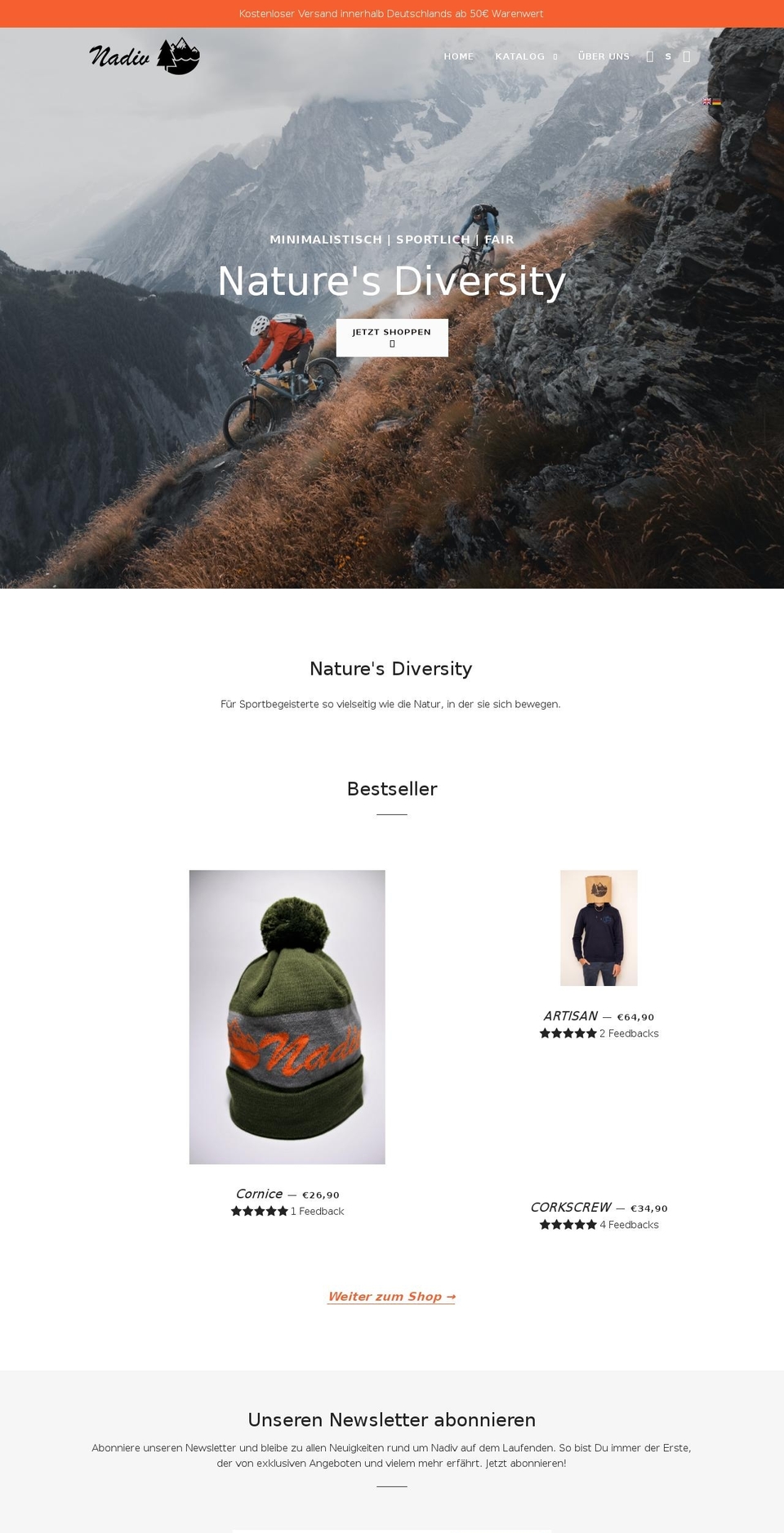 nadivstore.com shopify website screenshot