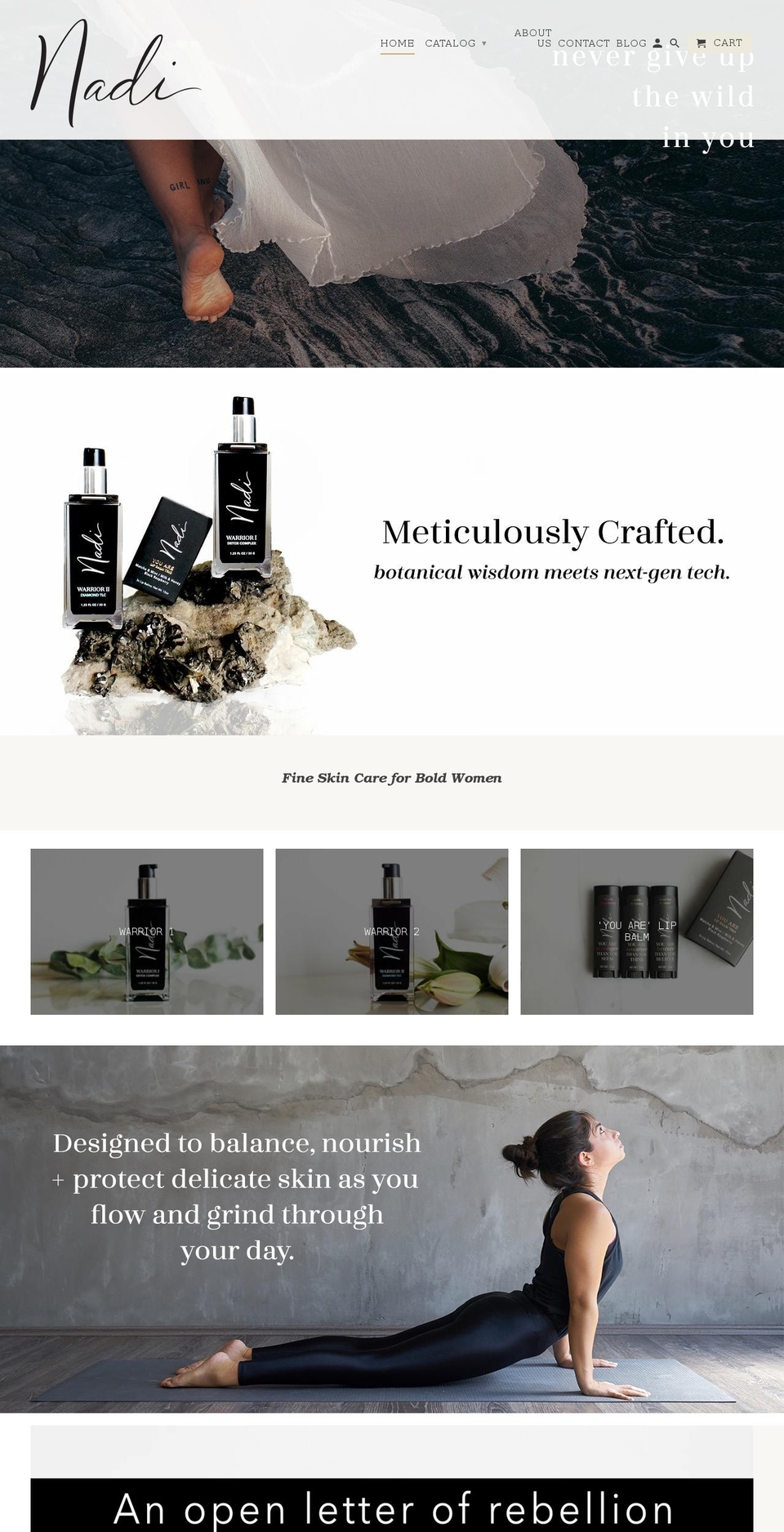 nadiwomen.com shopify website screenshot