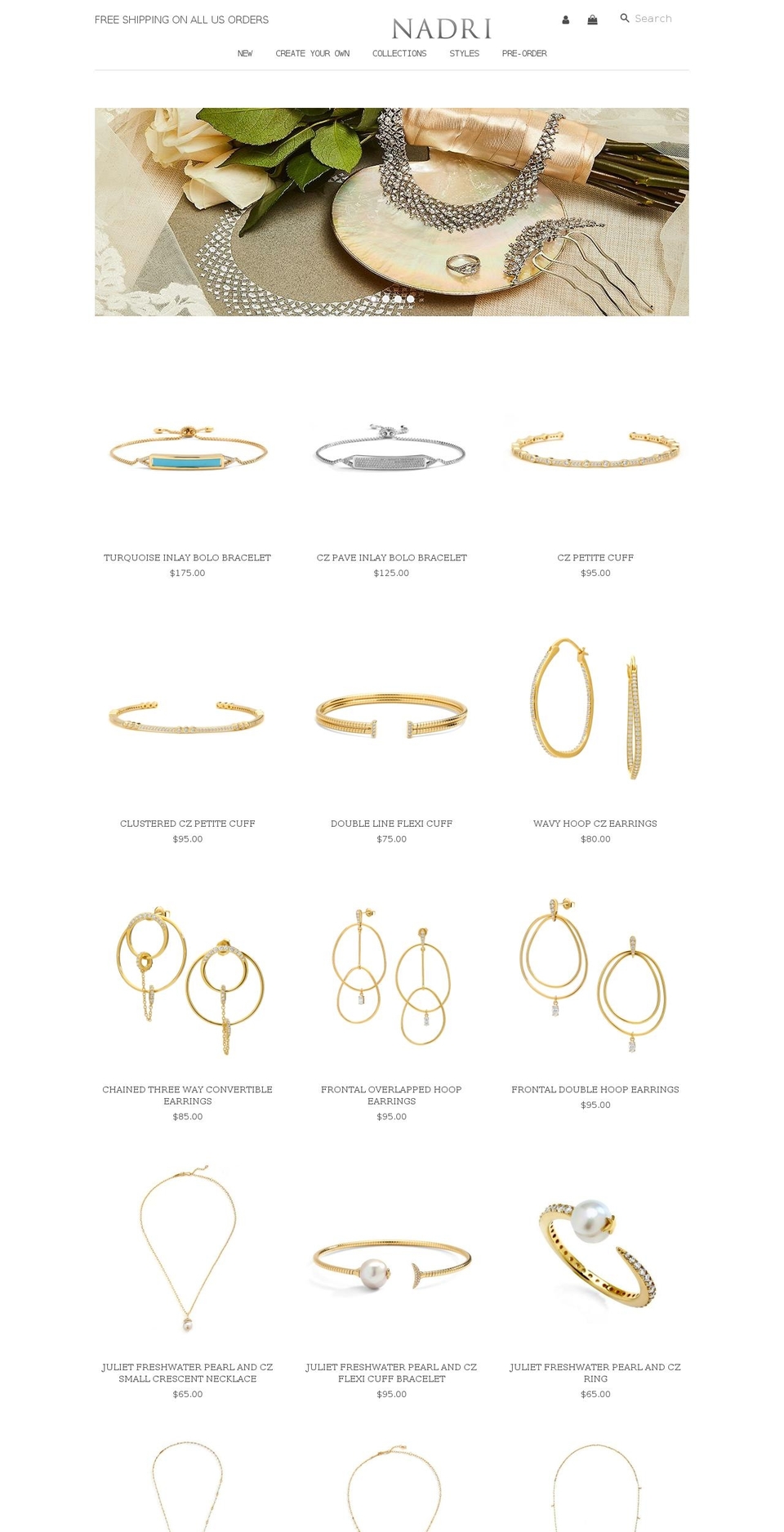 nadrijewelrygroup.org shopify website screenshot