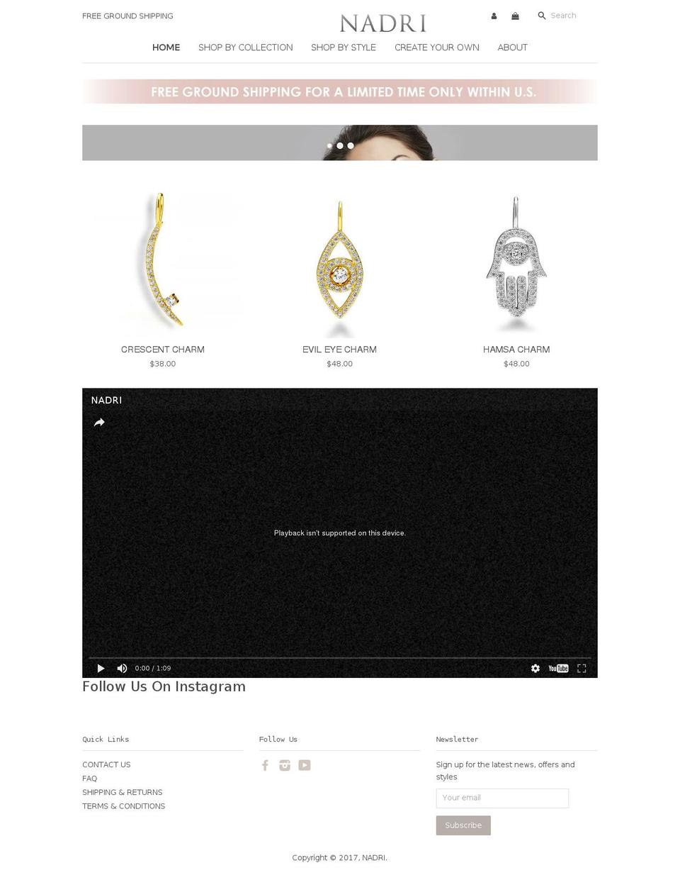 nadrijewelrygroupinc.biz shopify website screenshot