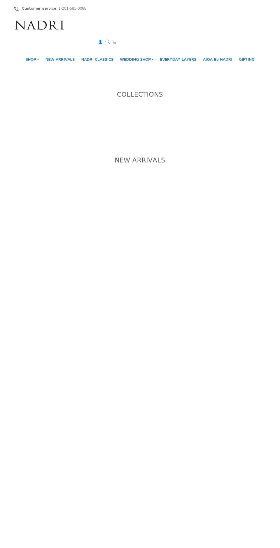nadriwholesale.com shopify website screenshot