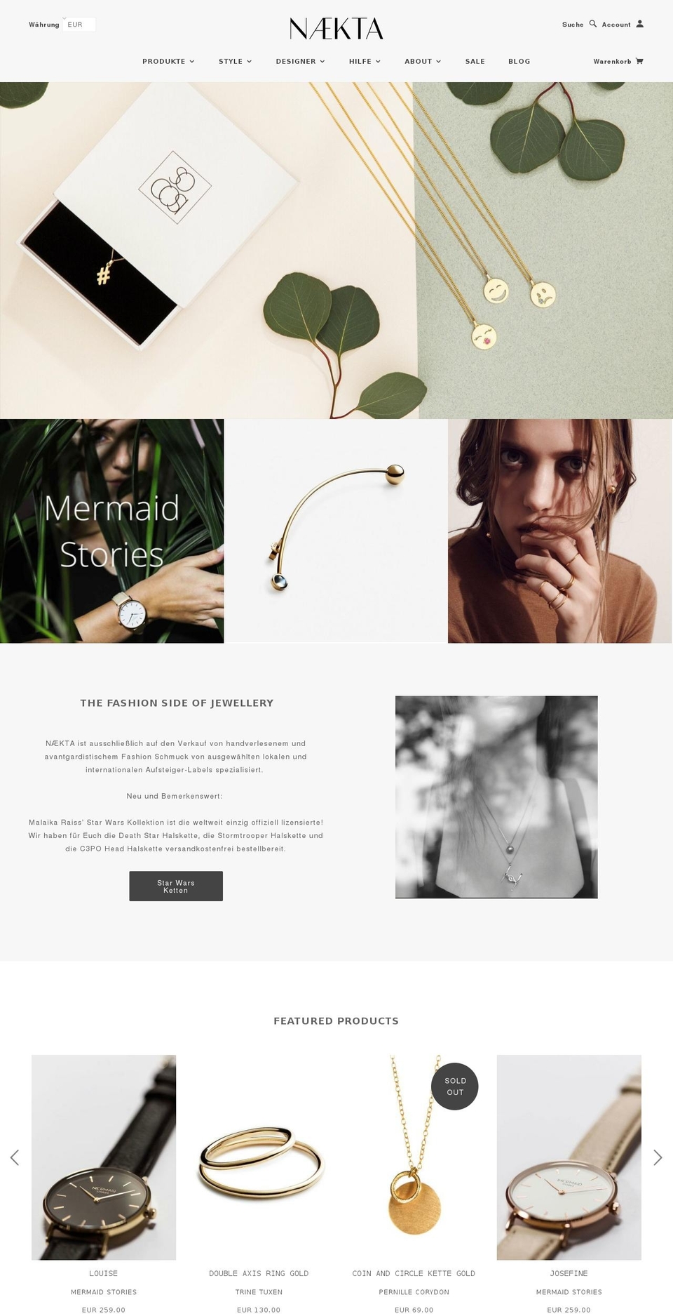 naekta.de shopify website screenshot