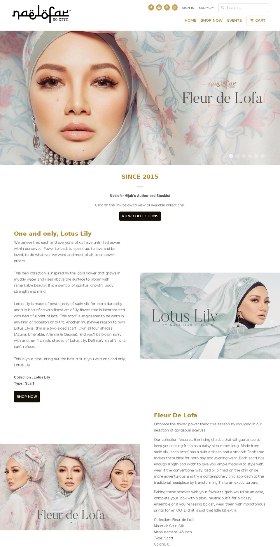 naelofarsgcity.com — Shopify storefront screenshot