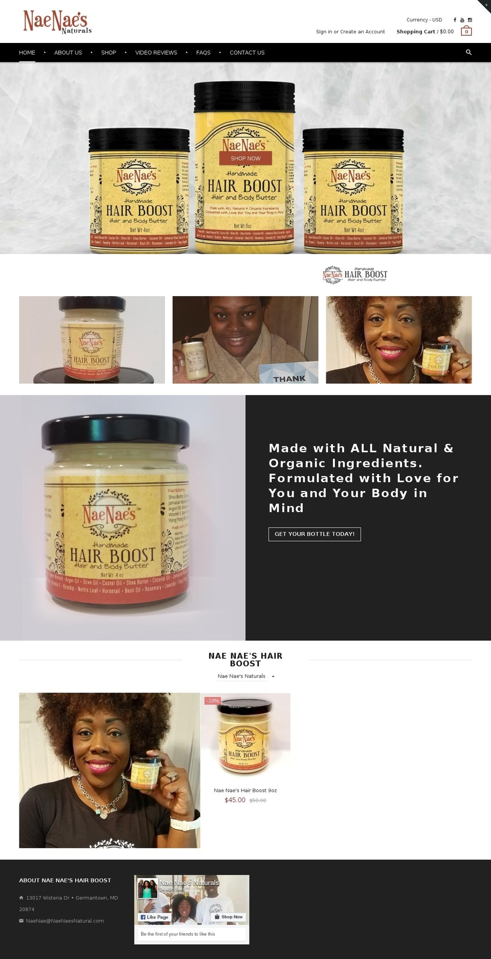 rt-material-v1-5 Shopify theme site example naenaesnaturals.com