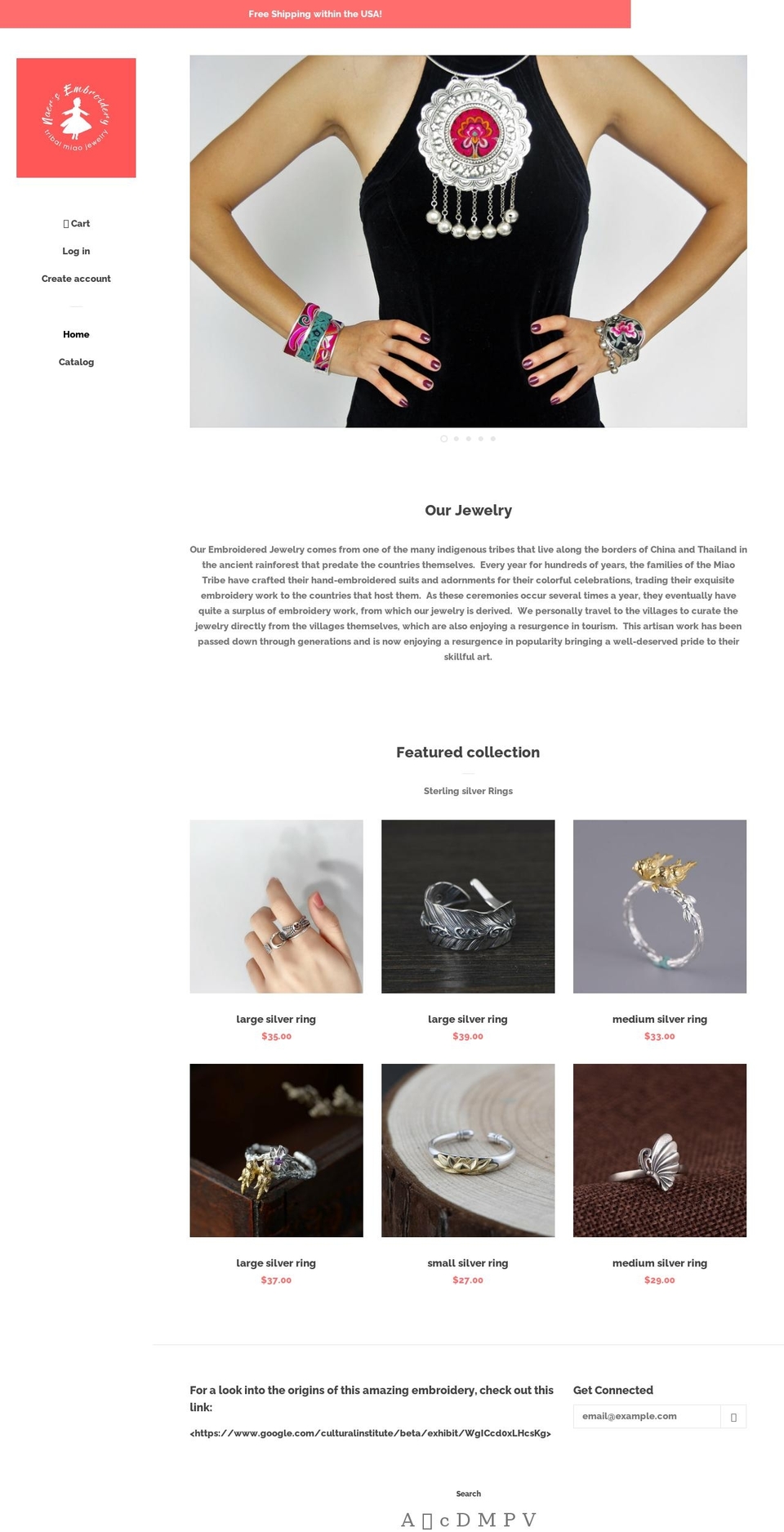 naersembroidery.com shopify website screenshot