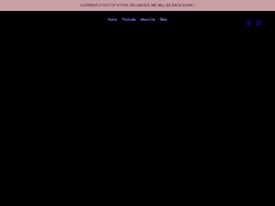 naevialashes.com shopify website screenshot