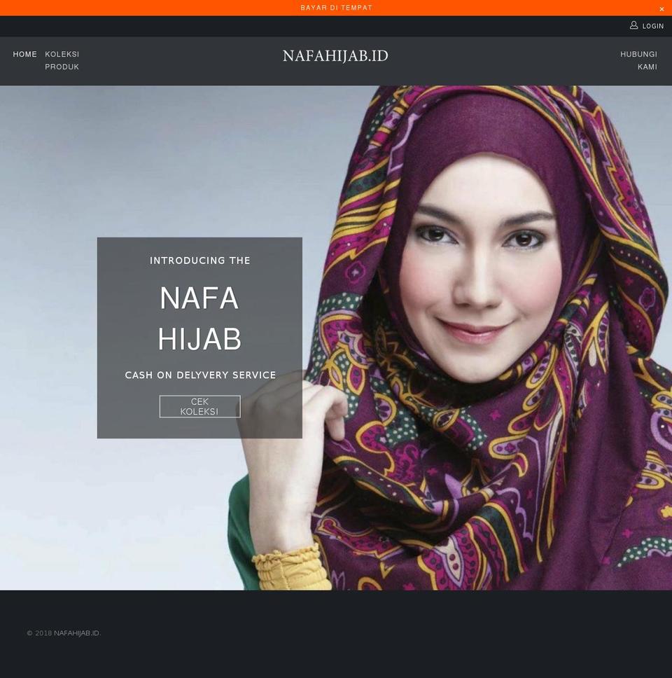 nafahijab.id shopify website screenshot