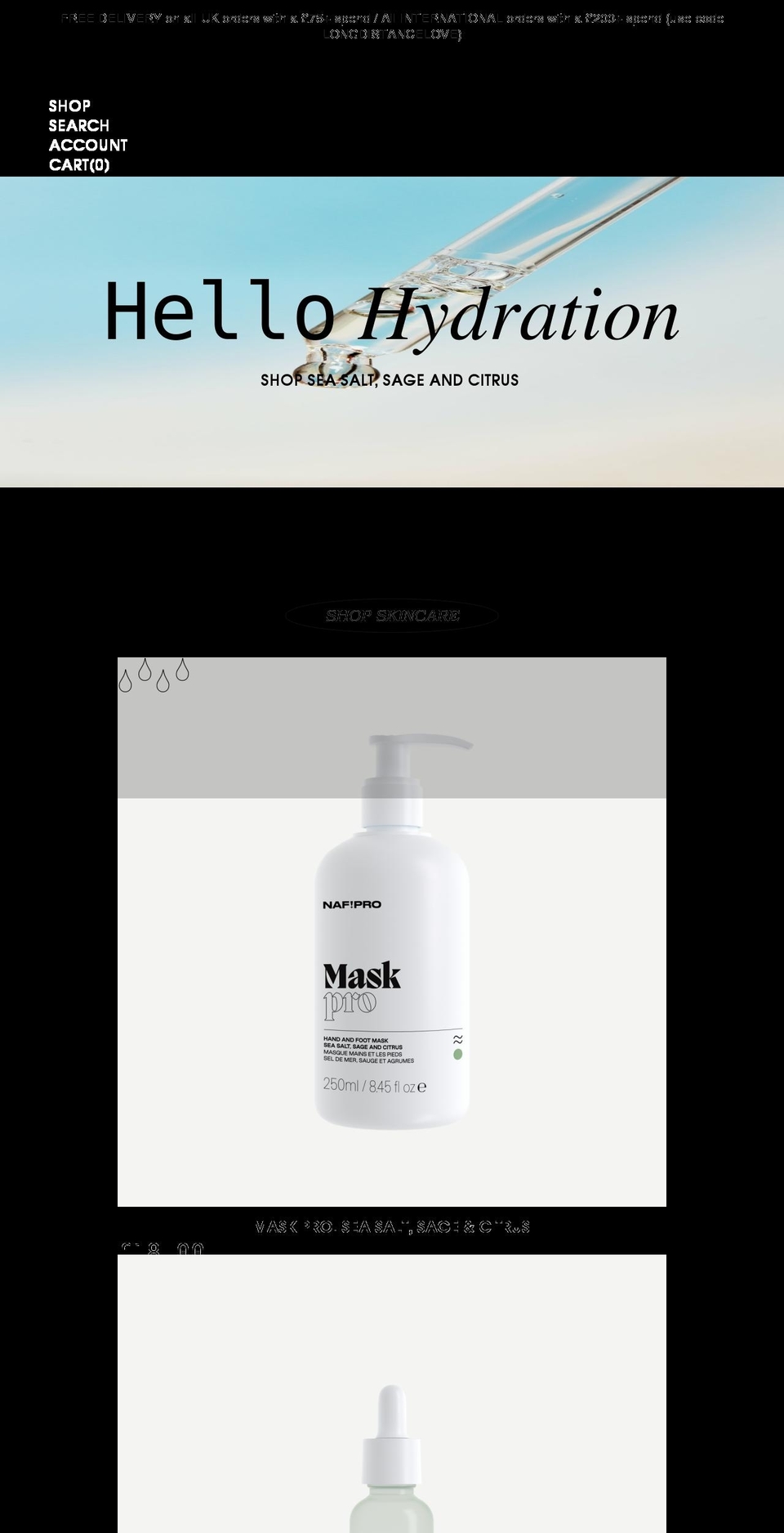 nafstuff.com — Shopify storefront screenshot