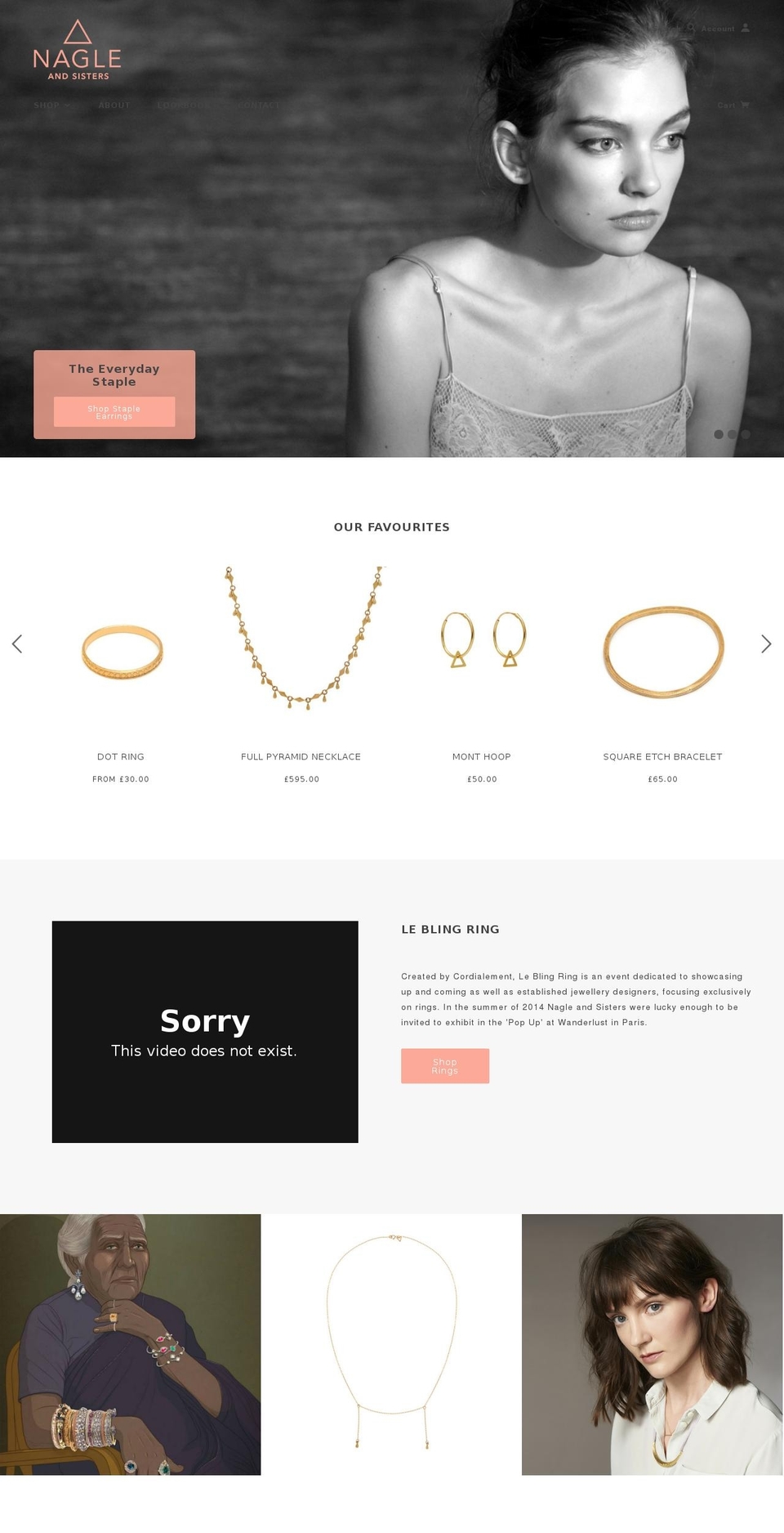 nagleandsisters.com shopify website screenshot