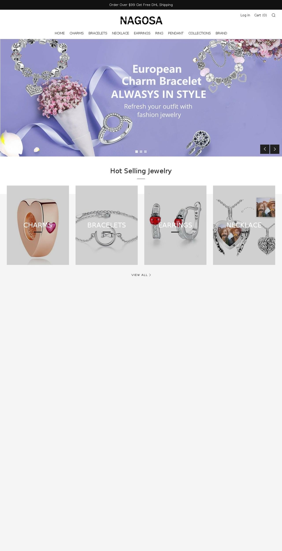 nagosa.com — Shopify storefront screenshot