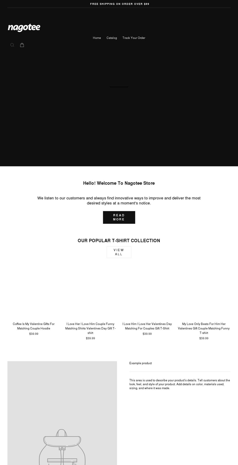 nagotee.com shopify website screenshot