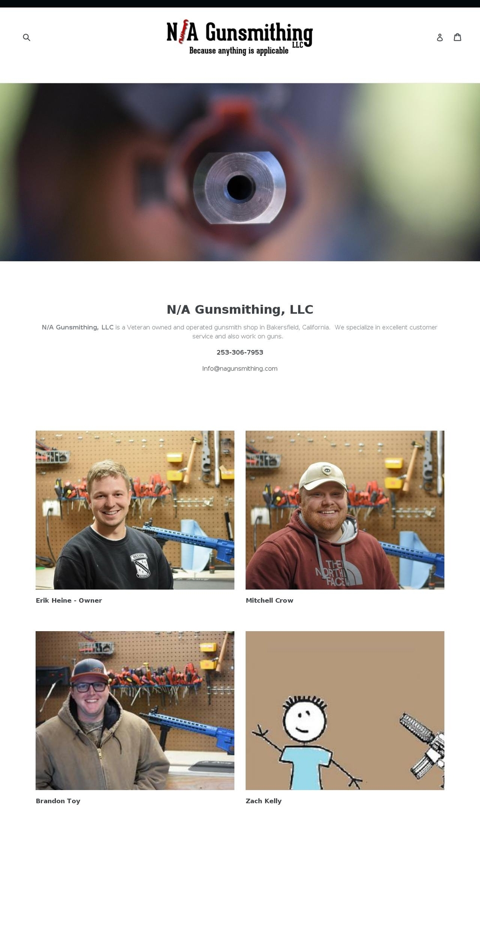 nagunsmithing.com — Shopify storefront screenshot
