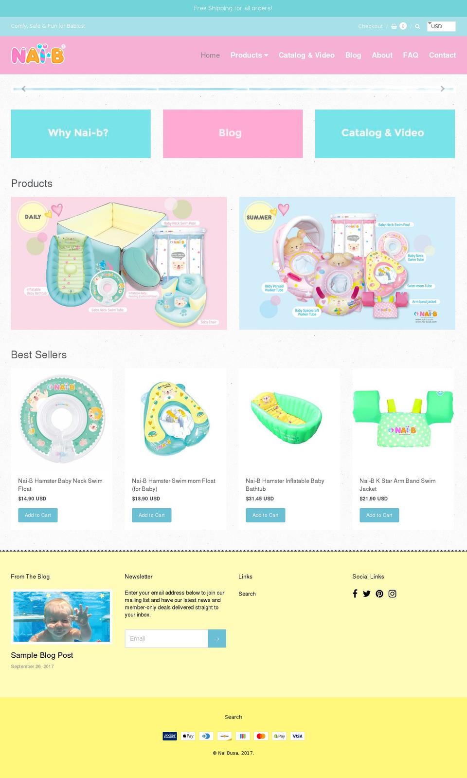 nai-busa.com — Shopify storefront screenshot