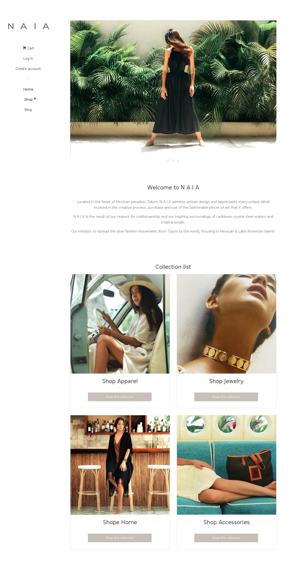 naiatulum.com shopify website screenshot