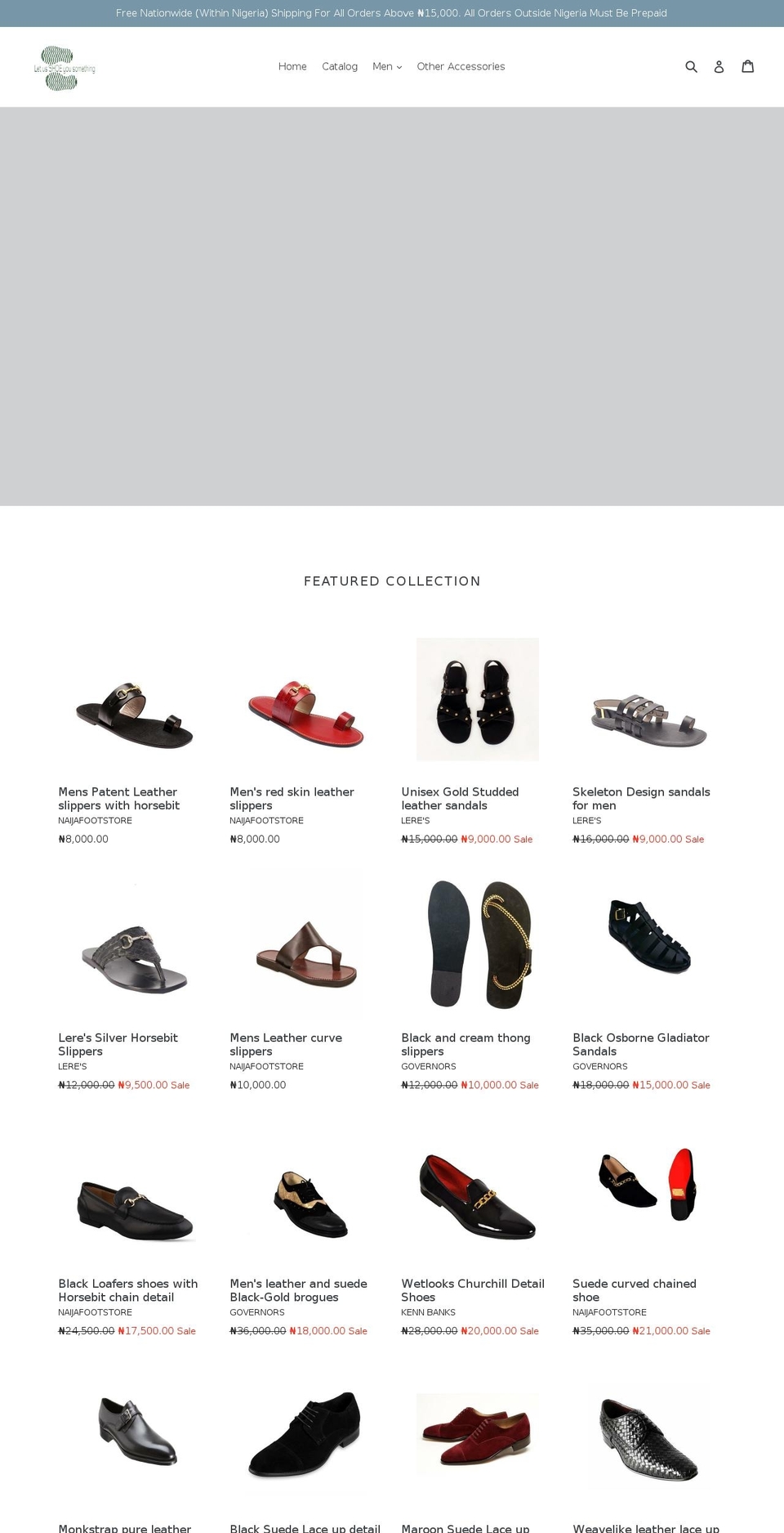 naijafoot.com — Shopify storefront screenshot