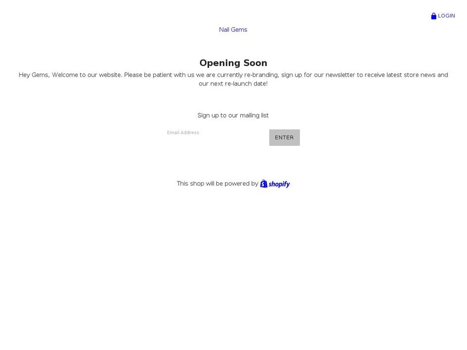 nail-gems.com shopify website screenshot