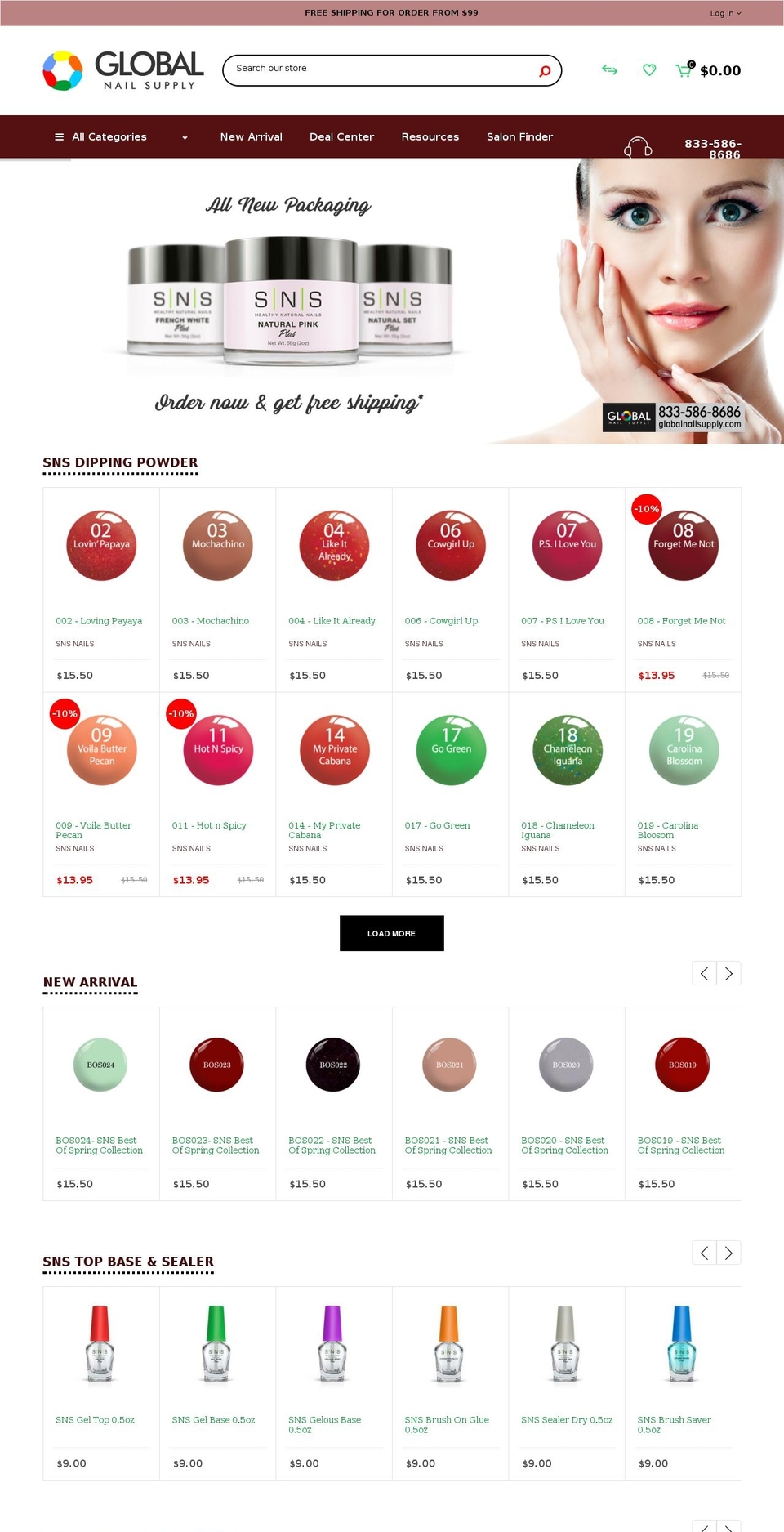nailandbeauty.supply shopify website screenshot
