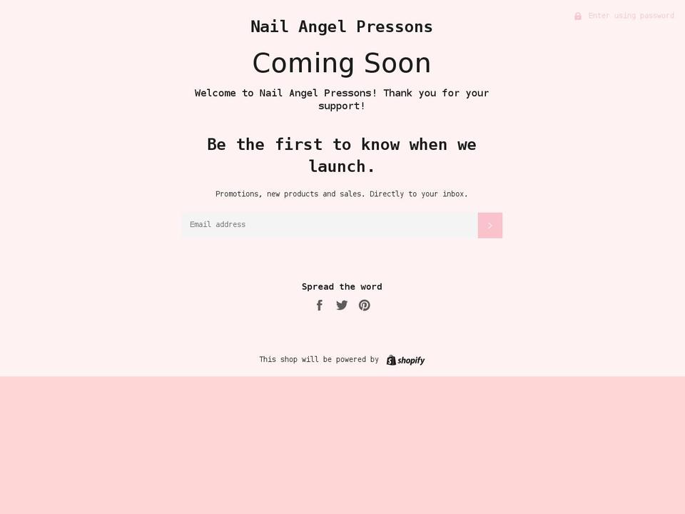 nailangelpressons.com shopify website screenshot