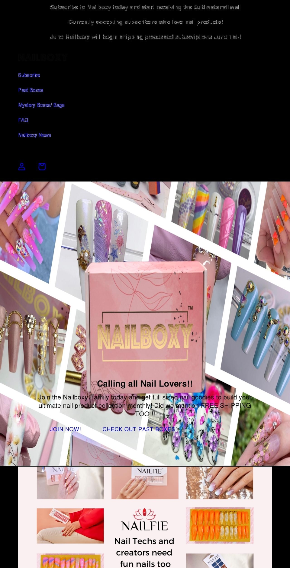 nailboxy.com shopify website screenshot