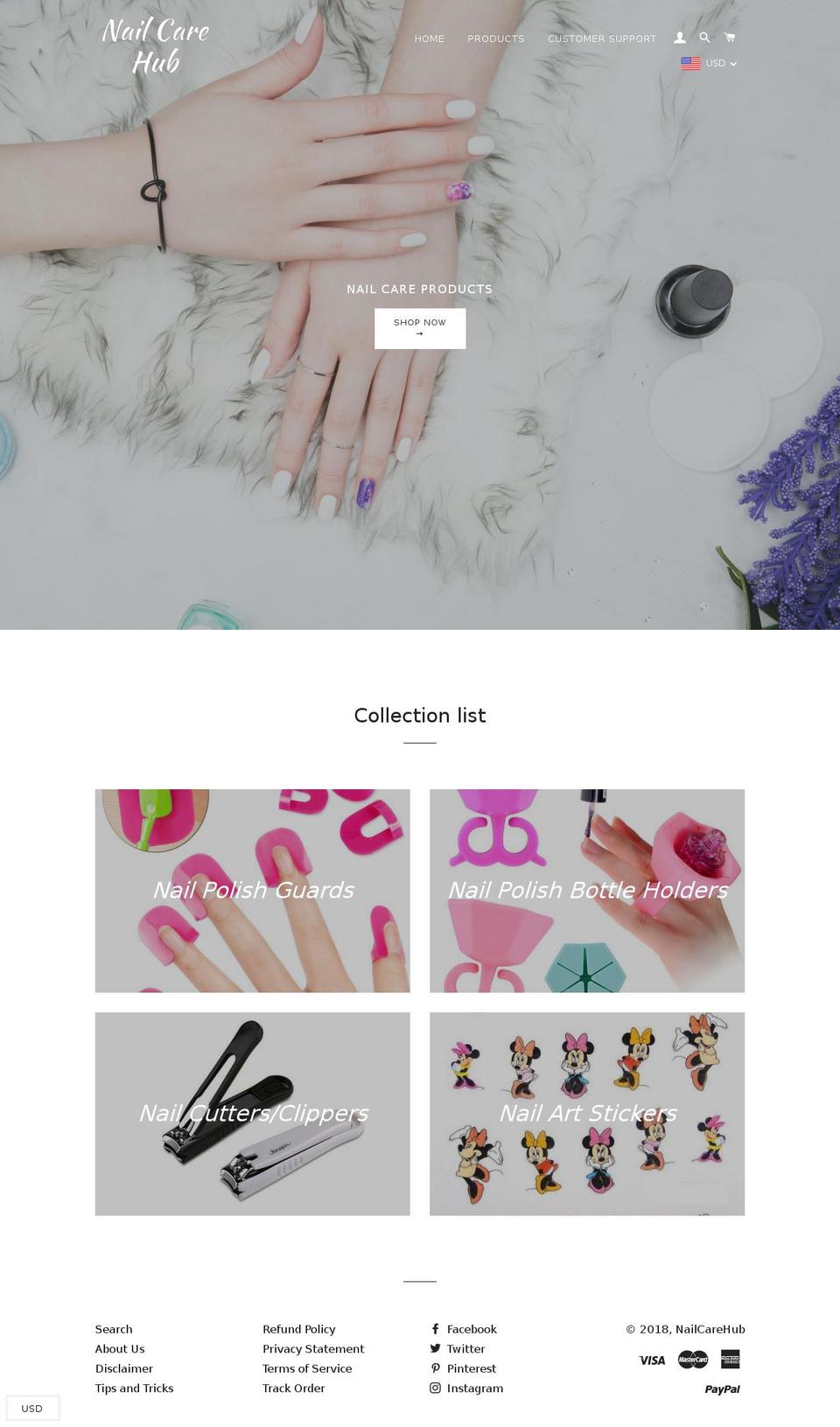 nailcarehub.com — Shopify store on .com