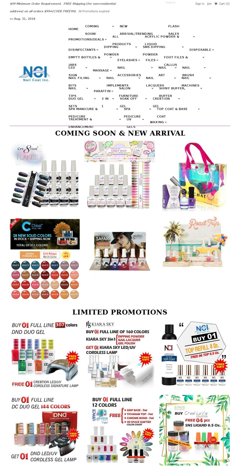 Nail Cost - Live Shopify theme site example nailcost.com