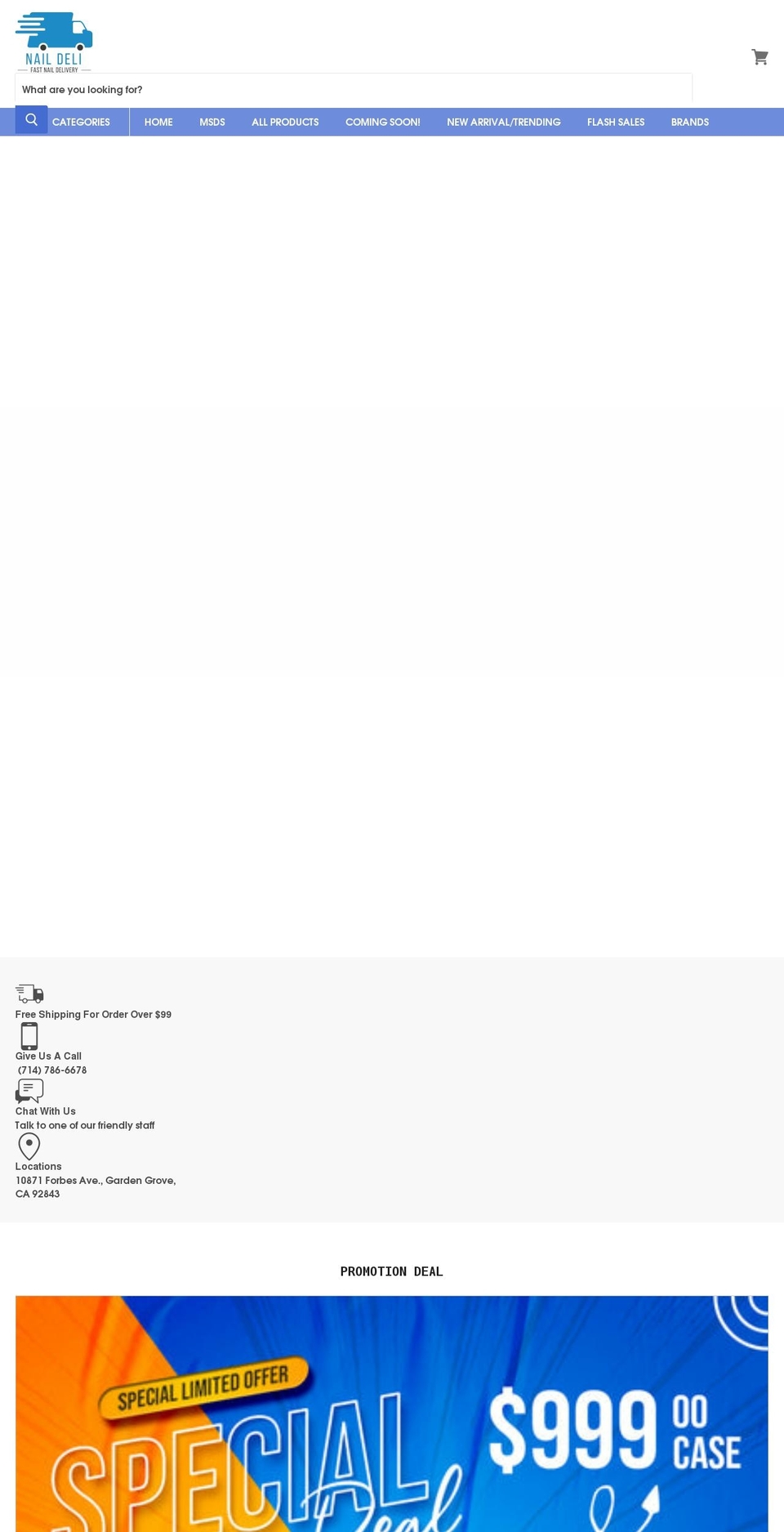 Nail Cost - Live Shopify theme site example naildaily.com